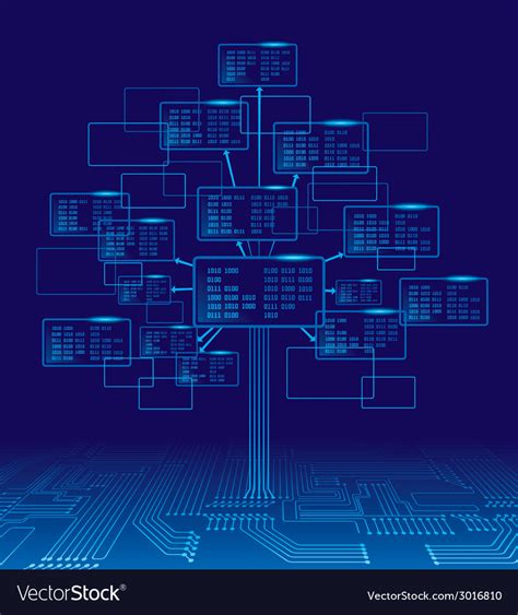 Binary tree Royalty Free Vector Image - VectorStock