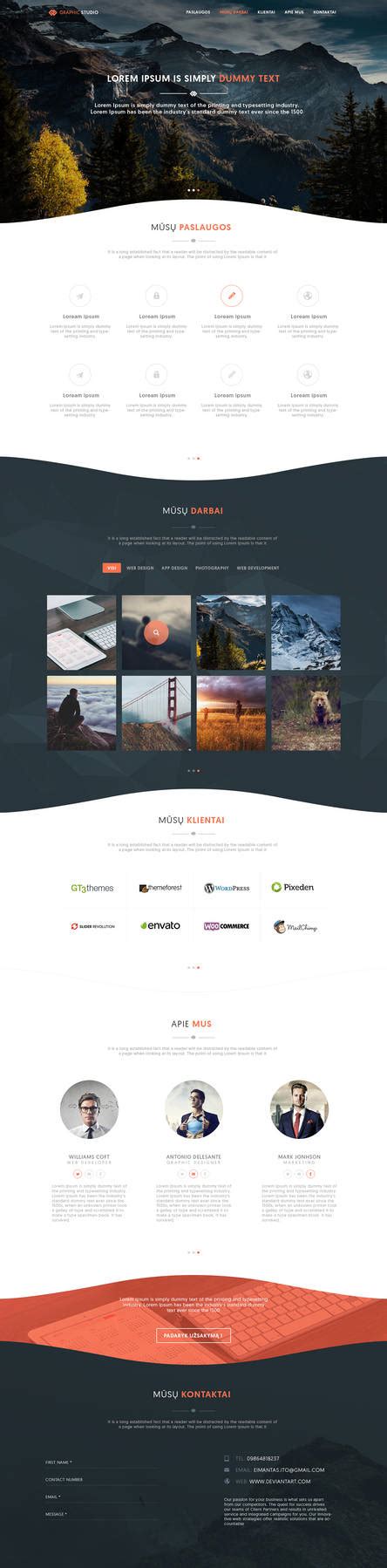 Portfolio Web Template by iEimiz on DeviantArt