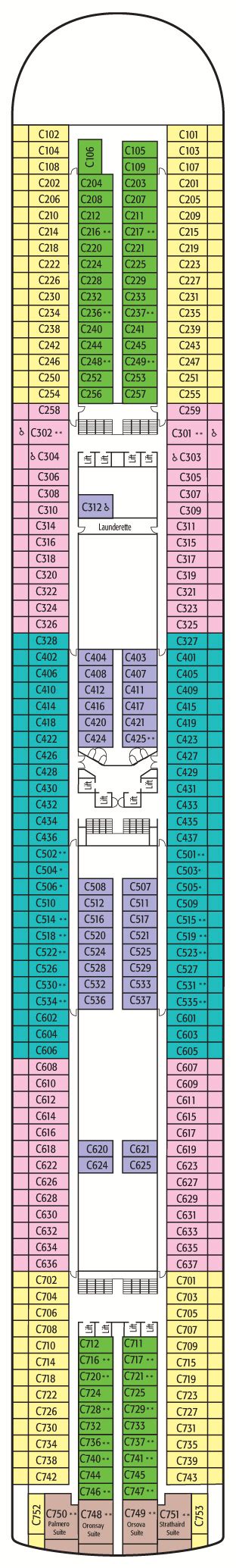 P&O Ventura Deck Plans: Ship Layout, Staterooms & Map - Cruise Critic