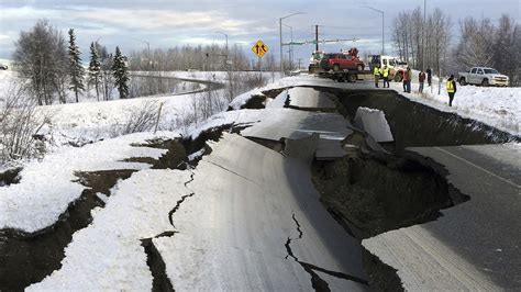 Alaska earthquake: Photos show damage to roads, businesses in and ...