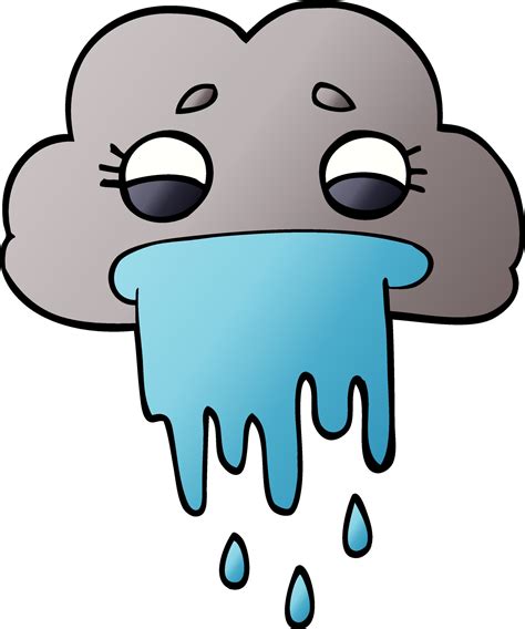 cartoon doodle rain cloud 12130354 Vector Art at Vecteezy