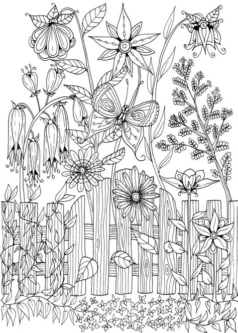 Garden Colouring Pages For Adults - Barry Morrises Coloring Pages