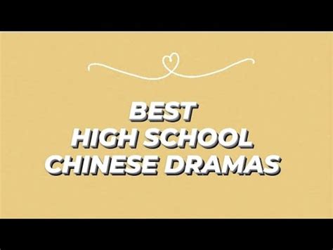 Best Highschool Chinese Dramas - Win Big Sports