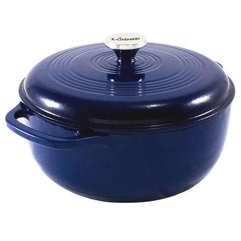 Lodge Enameled Dutch Oven, 6-Quart, Indigo | At Home