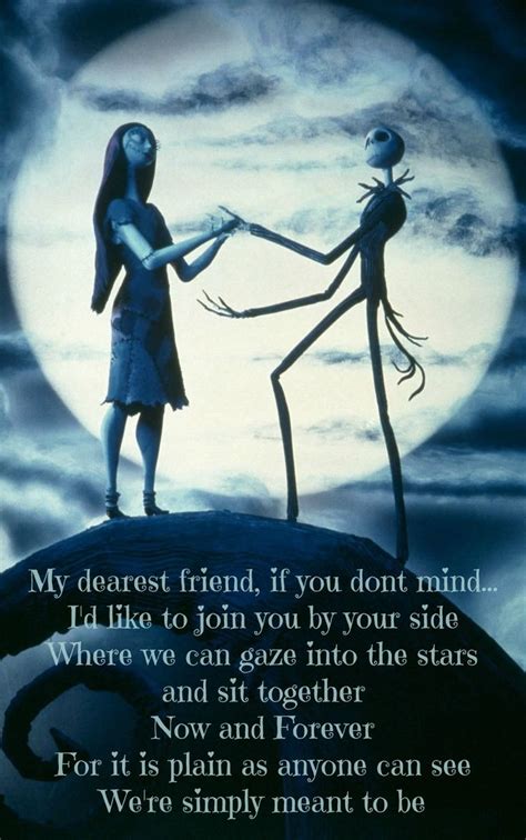 The Nightmare Before Christmas Jack and Sally, My dearest friend | Jack ...