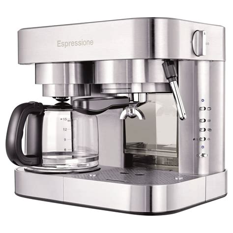 Espressione Stainless Steel Combination Espresso Machine & 10 Cup Drip ...