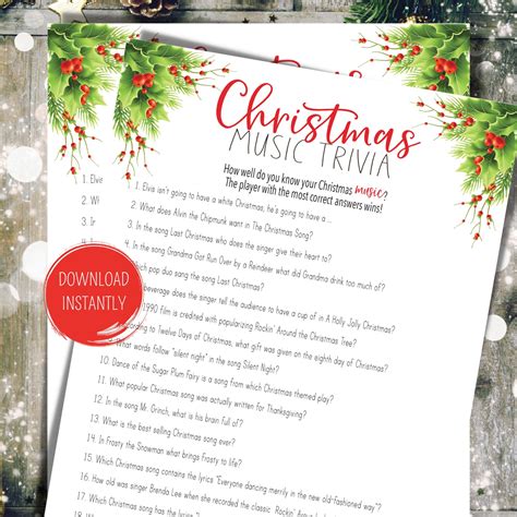 Christmas Party Games Work Party Games Printable Christmas - Etsy