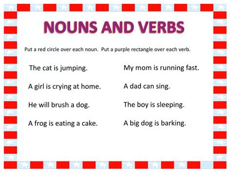 PPT - NOUNS AND VERBS PowerPoint Presentation, free download - ID:6190353