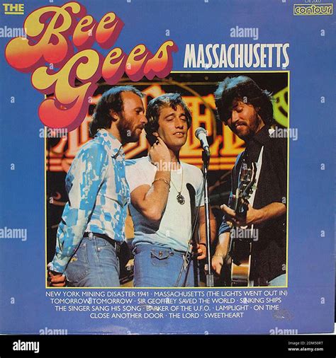 BEE GEES MASSACHUSETTS 12 LP - Vintage Vinyl Record Cover Stock Photo ...