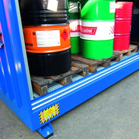 Galvanized spill sump Container for 32 Drums - S&S Spill Control