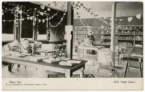 Interior view of the Mena, Arkansas library. | Mena arkansas, History ...