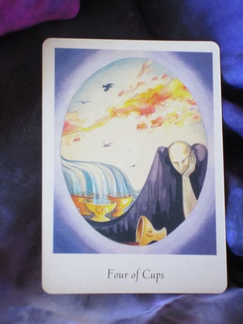 Four of Cups Tarot Card for Wednesday - Daily Tarot Girl