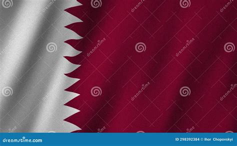 Qatar Flag Waving in the Wind. Flag of Qatar Images Stock Photo - Image ...