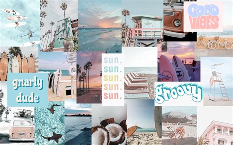 Beach Aesthetic Collage Wallpapers - Wallpaper Cave