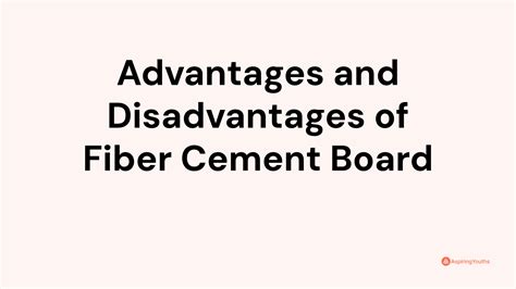 Advantages and Disadvantages of Fiber Cement Board