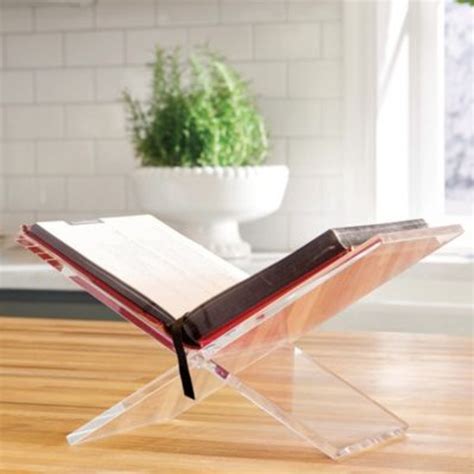 Acrylic Open Book Display Stand | Clear Home Design