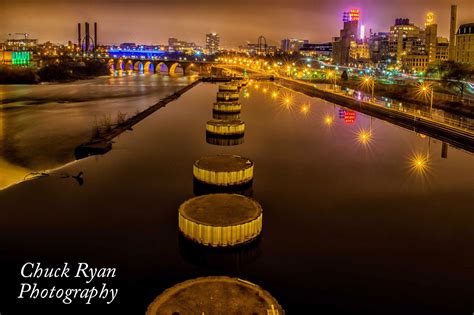 CIIcanoe...: Some Night Shots along the Mississippi River in Minneapolis...