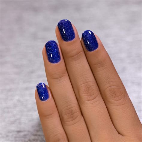 Set Sail - Navy Blue Holographic Jelly Nail Polish by ILNP