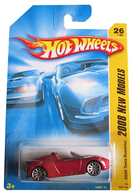 Red Tesla Roadster "2008 New Models " #26 (2008) 1:64 Scale Collectible ...