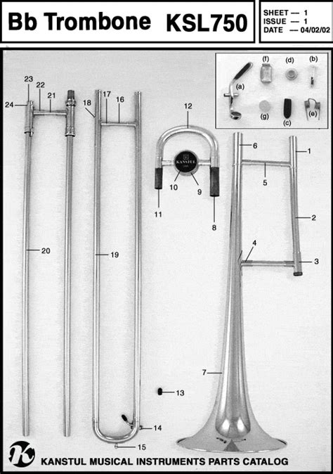 Parts: Trombone 750 – Kanstul Musical Instruments