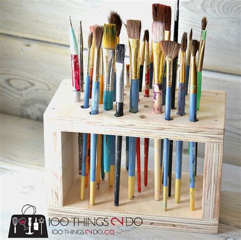 Paint Brush Storage Rack, paint brush storage