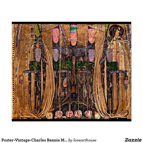 Poster-Vintage-Charles Rennie Mackintosh 27 Poster | Zazzle | Charles ...