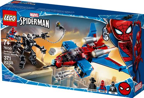 Customer Reviews: LEGO Marvel Spider-Man: Spider-Jet vs. Venom Mech ...