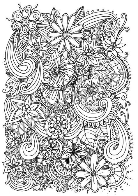 flower coloring free printable coloring pages for adults only pdf ...