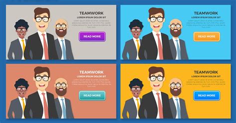 Teamwork Banners Design by mamanamsai on Envato Elements