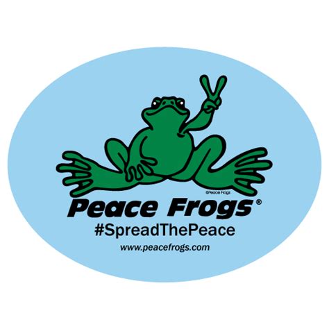 Stickers: Peace Frogs