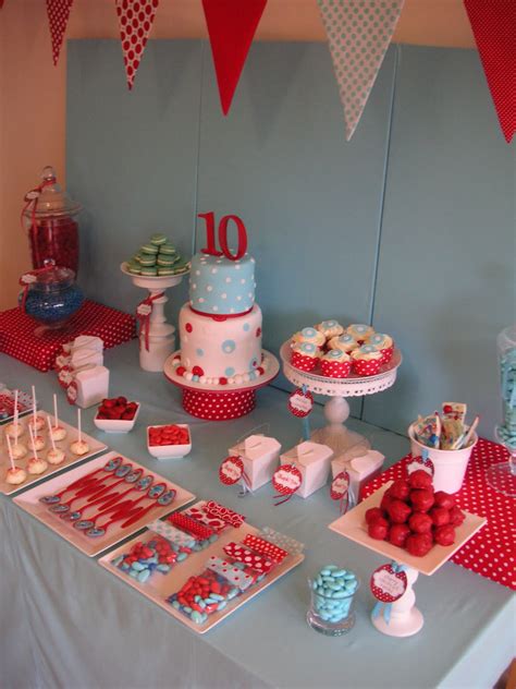 Just call me Martha: Anya's 10th birthday polka dot party