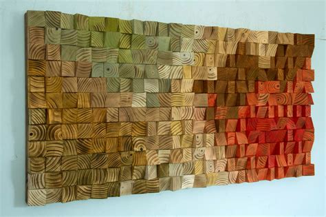 Reclaimed Wood wall Art, wood art, geometric wall art, wood wall art ...