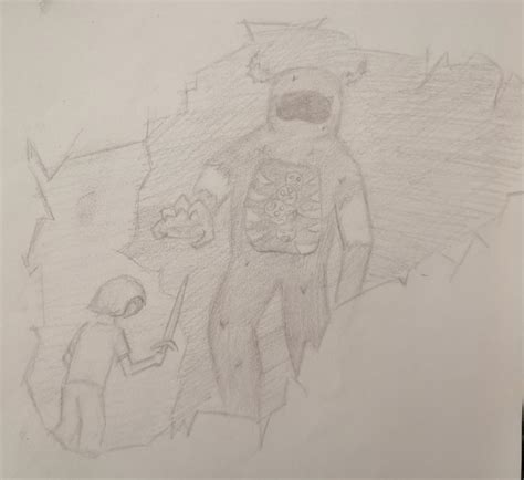 A sketch of The Warden : r/Minecraft