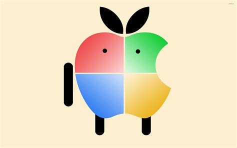 Apple logo with Windows colors wallpaper - Computer wallpapers - #23682