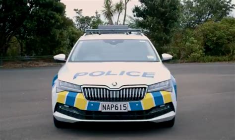 Skoda police car makes debut • Autotalk