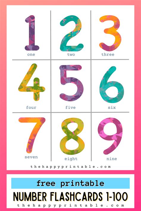 FREE PRINTABLE NUMBER FLASHCARDS | Free Homeschool Deals