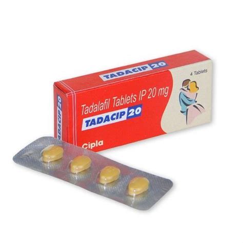 20mg Cipla Tadalafil Tablets 'TADACIP' at Rs 40/strip | Erectile ...