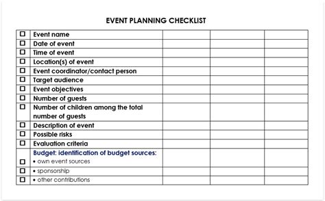 Event Coordinator Checklist Template | TUTORE.ORG - Master of Documents