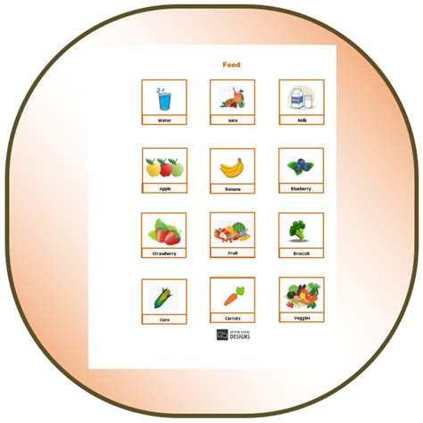 PECS Expansion Pages: Food (PDF Download) – Autism Visual Designs