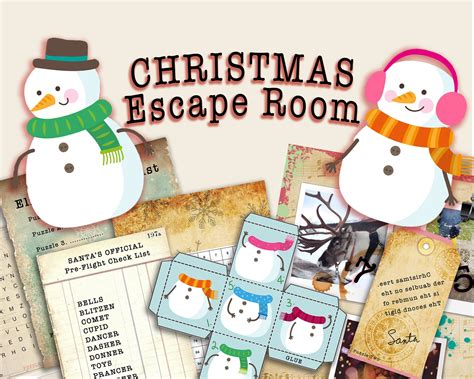 Christmas Escape Room Game for Kids DIY. Escape Room Kit - Etsy UK ...