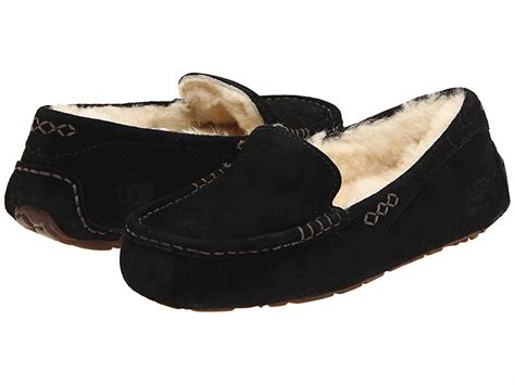 UGG Ansley (Black) Women's Slippers | Slippers.com - Shop Comfy