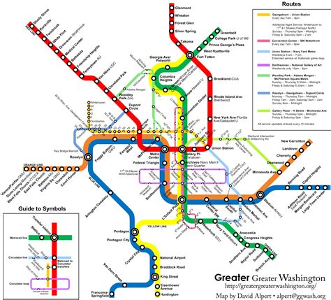 GGW: Metro Map with Circulator Bus Routes | Borderstan