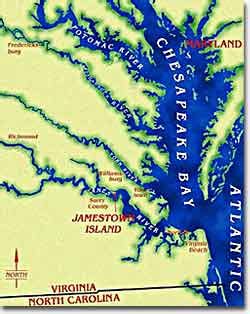 Jamestown Virginia Map Printable