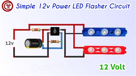 Led Flasher Circuit Diagram 12v