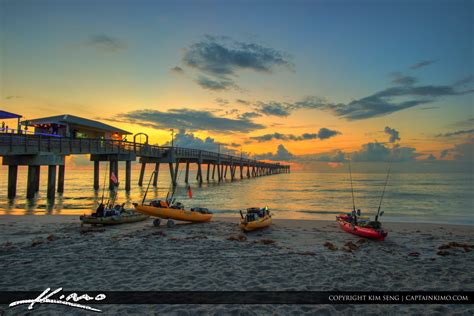 Dania Beach Pier Ready to go Kayak Fishing in Morning | Royal Stock Photo