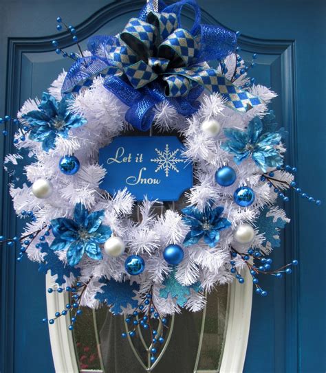 10+ Blue And White Christmas Wreath