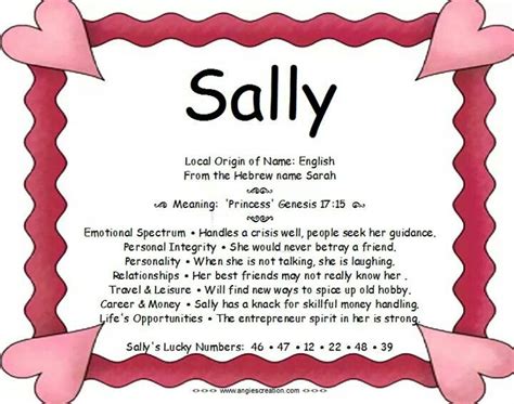 Sally Name Meaning - random business name