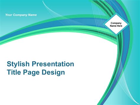 Stylish Presentation Title Page Design Ppt Powerpoint Presentation ...