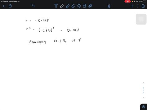 ⏩SOLVED:Use the value of the correlation coefficient r to calculate ...