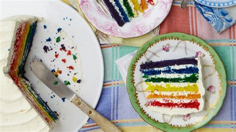 White Chocolate Rainbow Cake Recipe